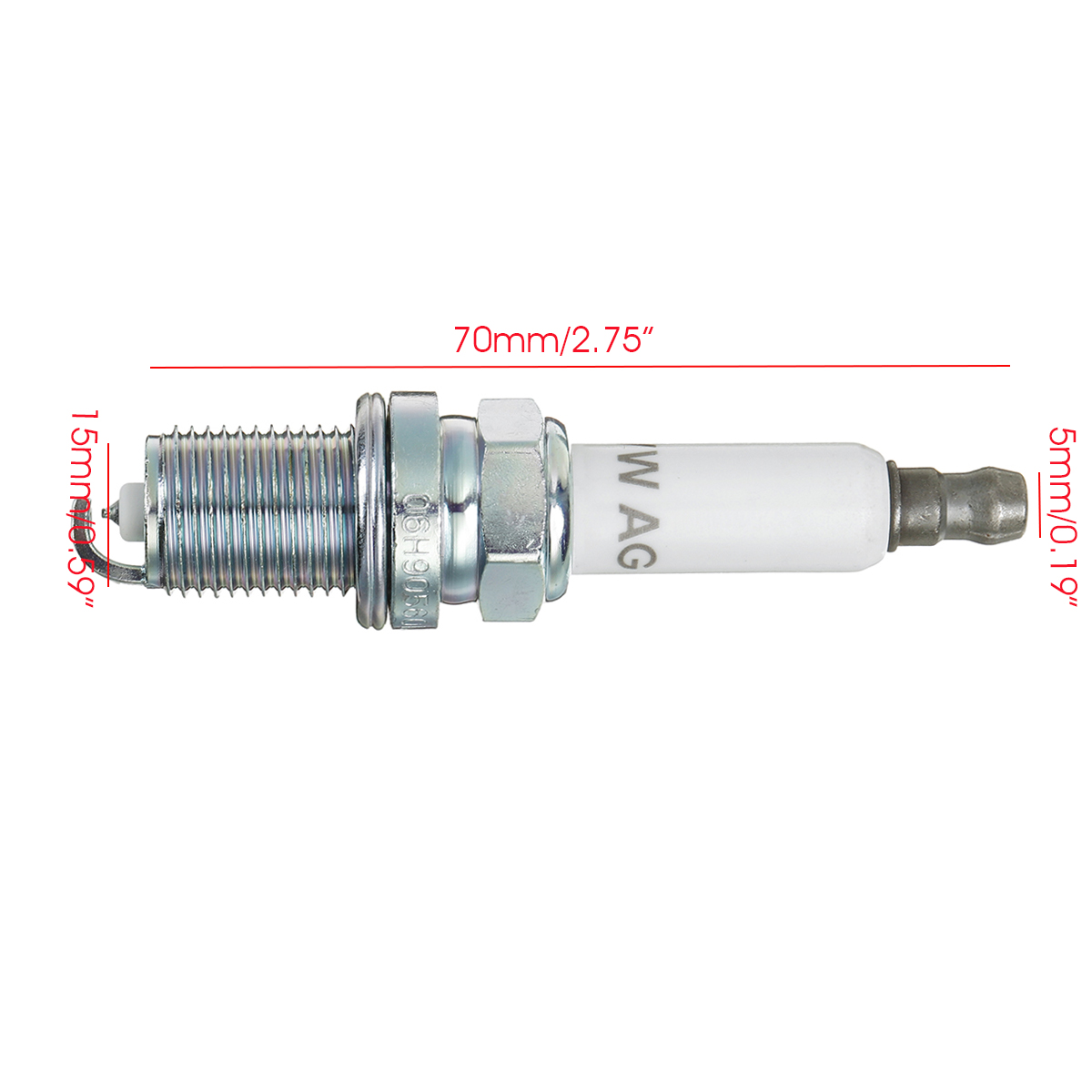 Car-Spark-Plug-PFR7S8EG-Silver-For-Audi-A4-A5-A6-Q3-Q5-VW-Golf-MK5-Jetta-Tiguan-1684637
