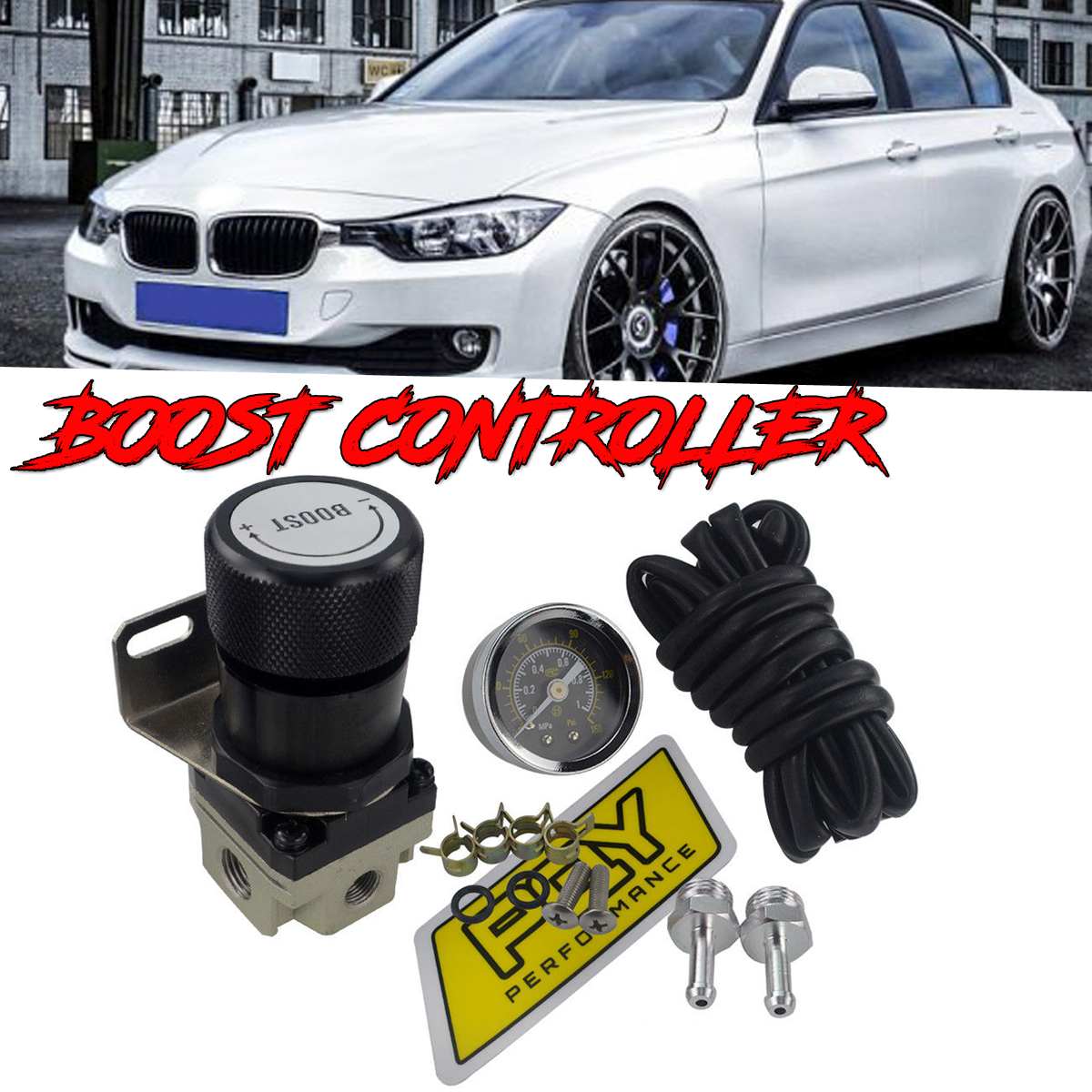 T2-Universal-Adjustable-Mbc-Manual-Voltage-Gauge-Turbo-Booster-Regulator-Controller-1-150-Psi-Black-1434400