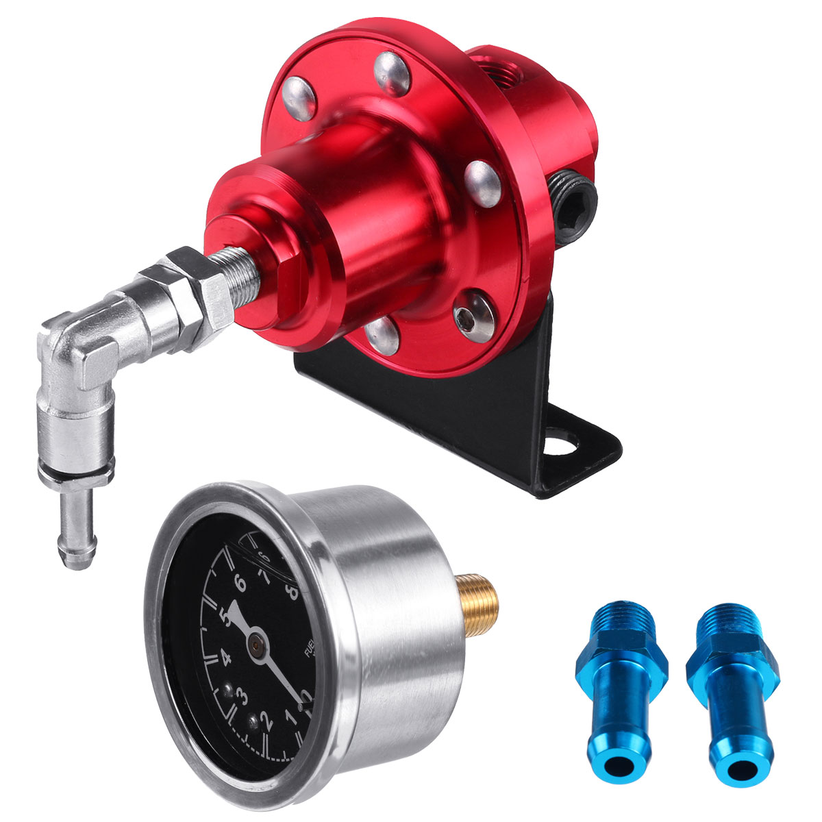 Universal-Auto-Car-Fuel-Adjustable-Pressure-Regulator-8-Kgcmsup2-with-KPa-Oil-Gauge-Kit-Set-1668454