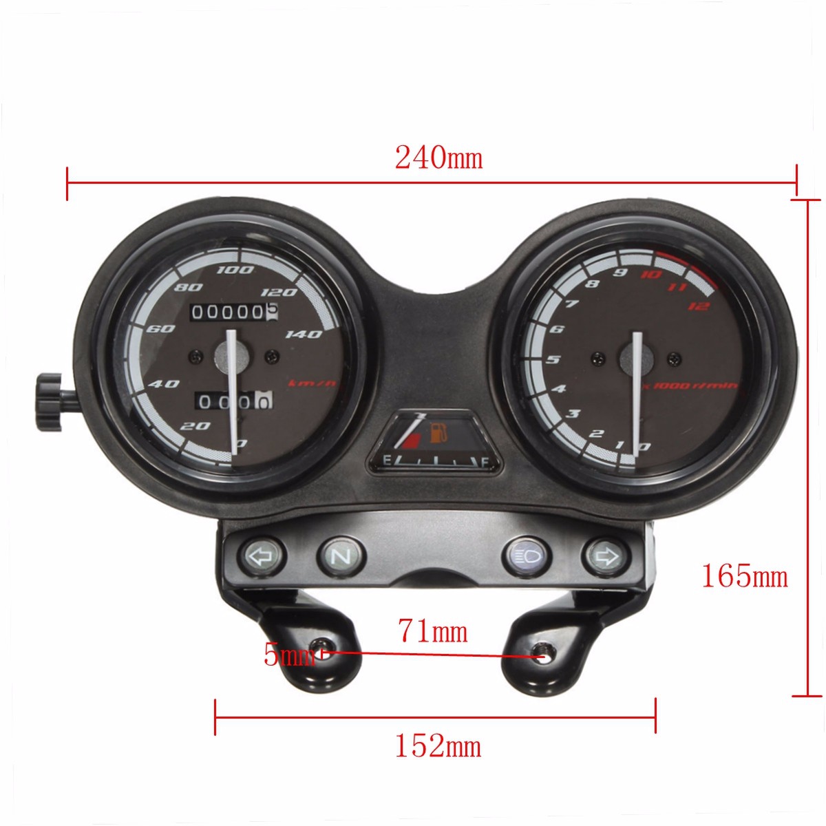 12000RPM-Motorcycle-LCD-Odometer-Speedometer-For-Yamaha-YBR-125-1062725