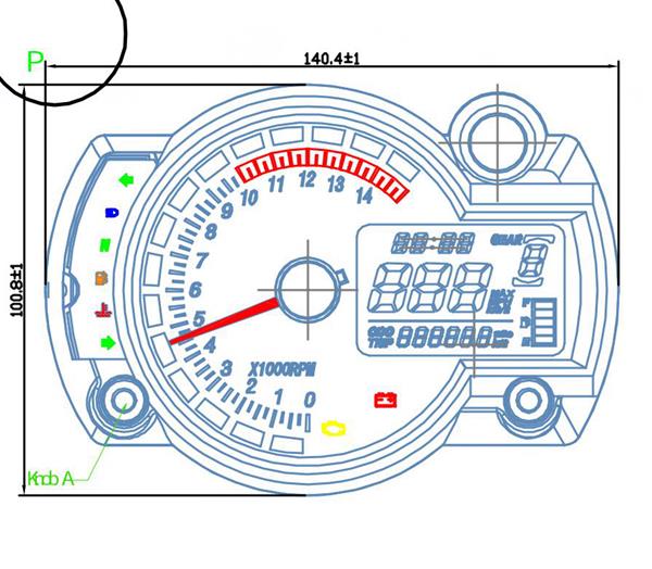 12V-15000RPM-Motorcycle-Speedometer-Odometer-Adjustable-Waterproof-LCD-Digital-1105095