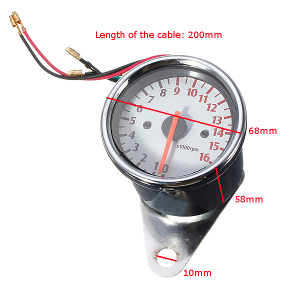 12V-16000RPM-Motorcycle-Tachometer-Gauge-Mechanica-Universal-930067