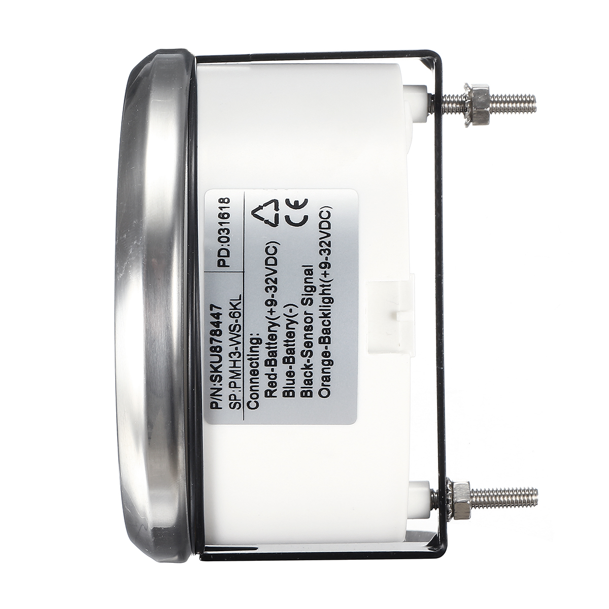 12V-24V-85mm-0-6000-RPM-Boat-Meter-Tachometer-Hourmeter-1307913