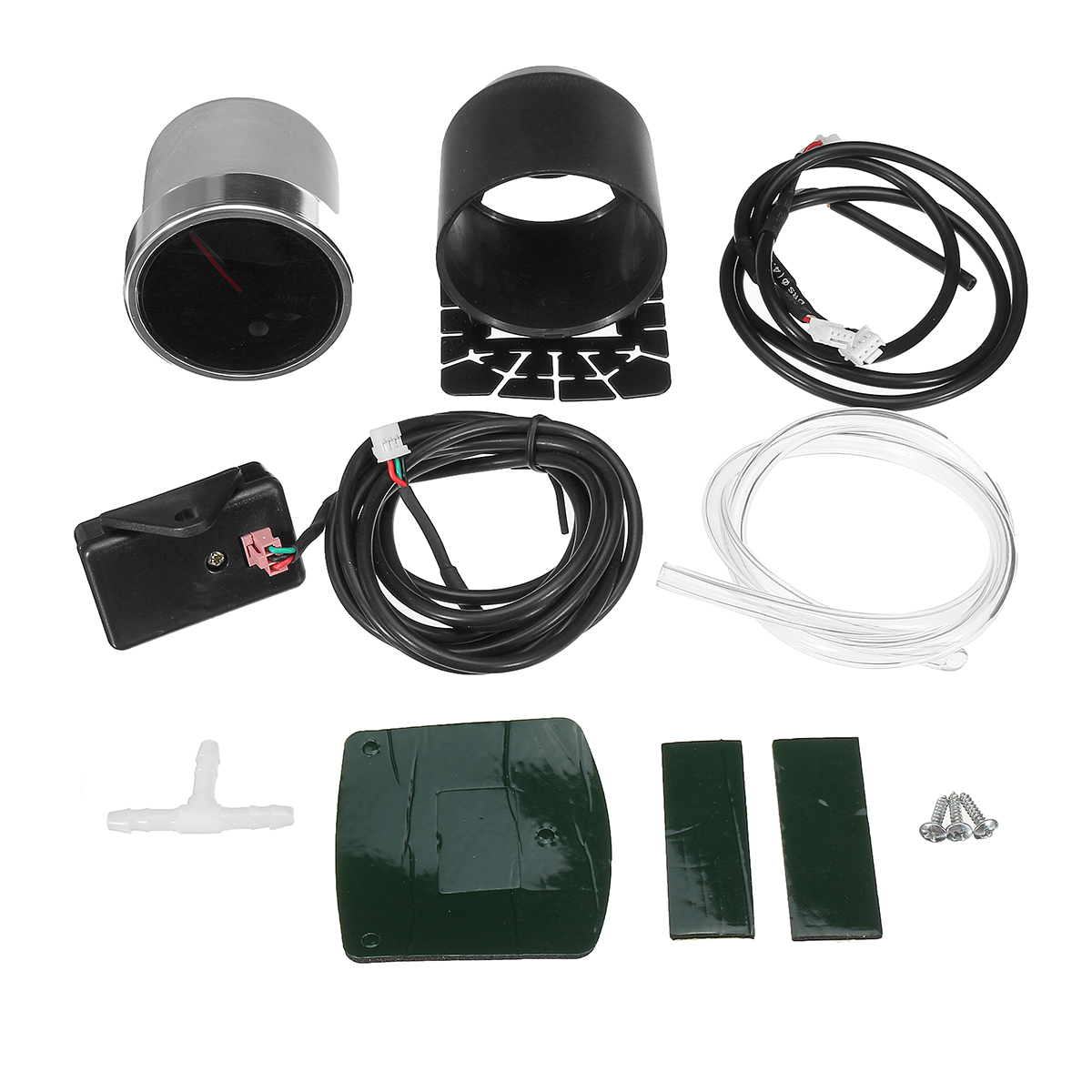12V-2quot-52mm-10-Color-LED-Mechanical-Pressure-Vacuum-Intake-Turbo-Boost-Gauge-Meter-1578992