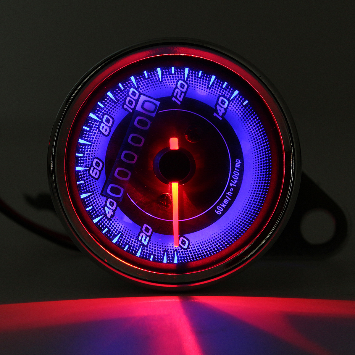 12V-Dual-LED-Backlight-Motorcycle-Odometer-KMH-Speedometer-Gauge-Universal-1173087