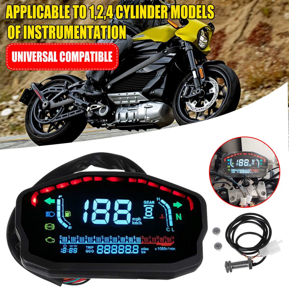 12V-LCD-Digital-Odometer-Speedometer-Tachometer-Motorcycle-Cylinder-Universal-1777800