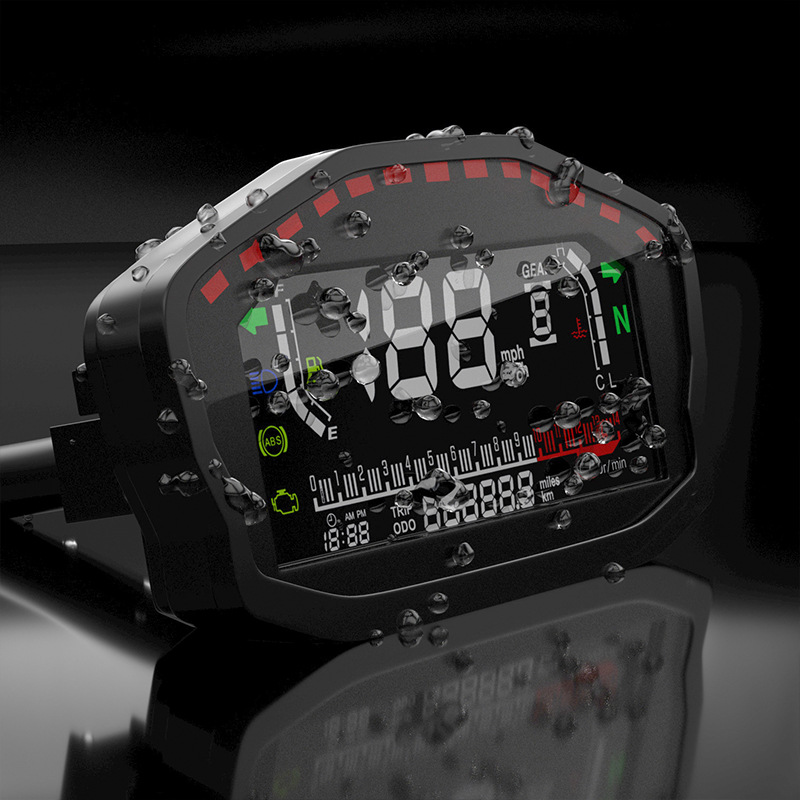 12V-LCD-Digital-Odometer-Speedometer-Tachometer-Motorcycle-Cylinder-Universal-1777800