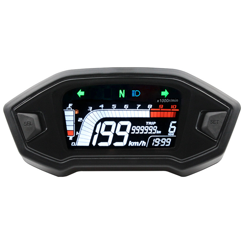 12V-LCD-Digital-Odometer-Speedometer-Tachometer-Motorcycle-Water-Temperature-Oil-Gauge-Universal-1736382