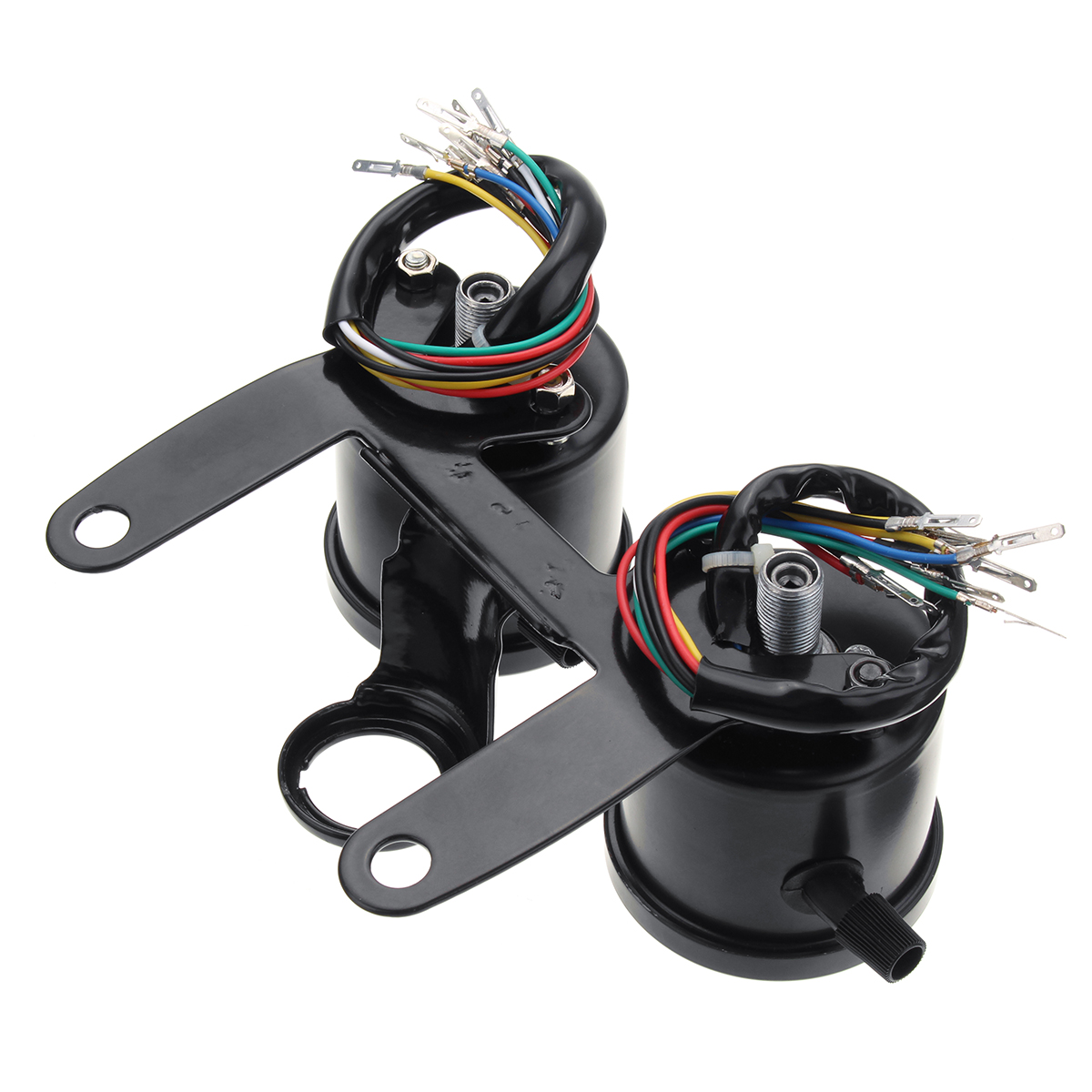 12V-Motorcycle-LED-Backlight-Odometer-Tachometer-Speedometer-Dual-Gauge-Meter-With-Bracket-Universal-1263374