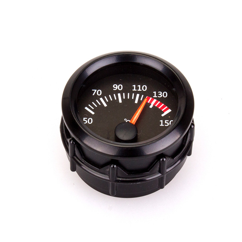 12V-Oil-Temperature-Gauge-Vehicle-Meter-Black-Shell-2-Inch-52mm-1671664