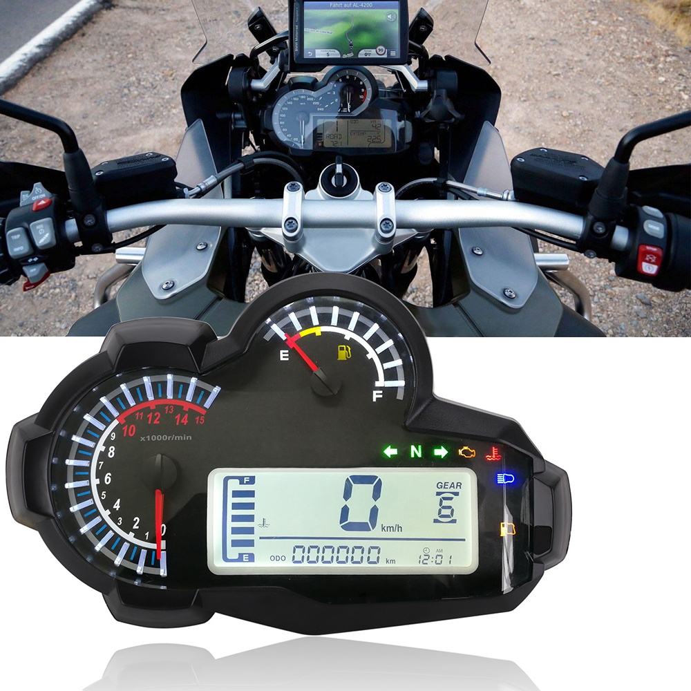 15000RPM-LED-Speedometer-Digital-Odometer-Backlight-Universal-For-2-4-Cylinders-BMWHondaDucatiKawasa-1555316