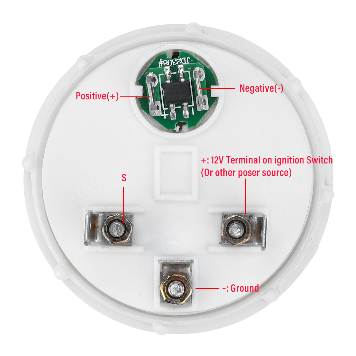 2-52mm-Oil-Temperature-Gauge-Kits-Digital-LED-Display-Clear-Len-with-Sensor-1722789