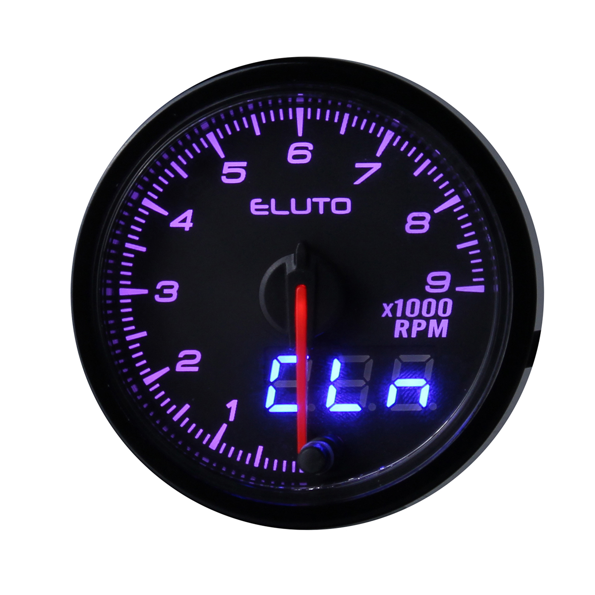 2-Inch-52mm-Auto-Tach-Tachometer-RPM-Gauge-Meter-10-Color-LED-Tinted-Face-Universal-1608396