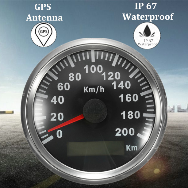 200-KMH-GPS-Speedometer-Waterproof-Digital-Gauges-Car-Motorcycle-Auto-Stainless-1157671