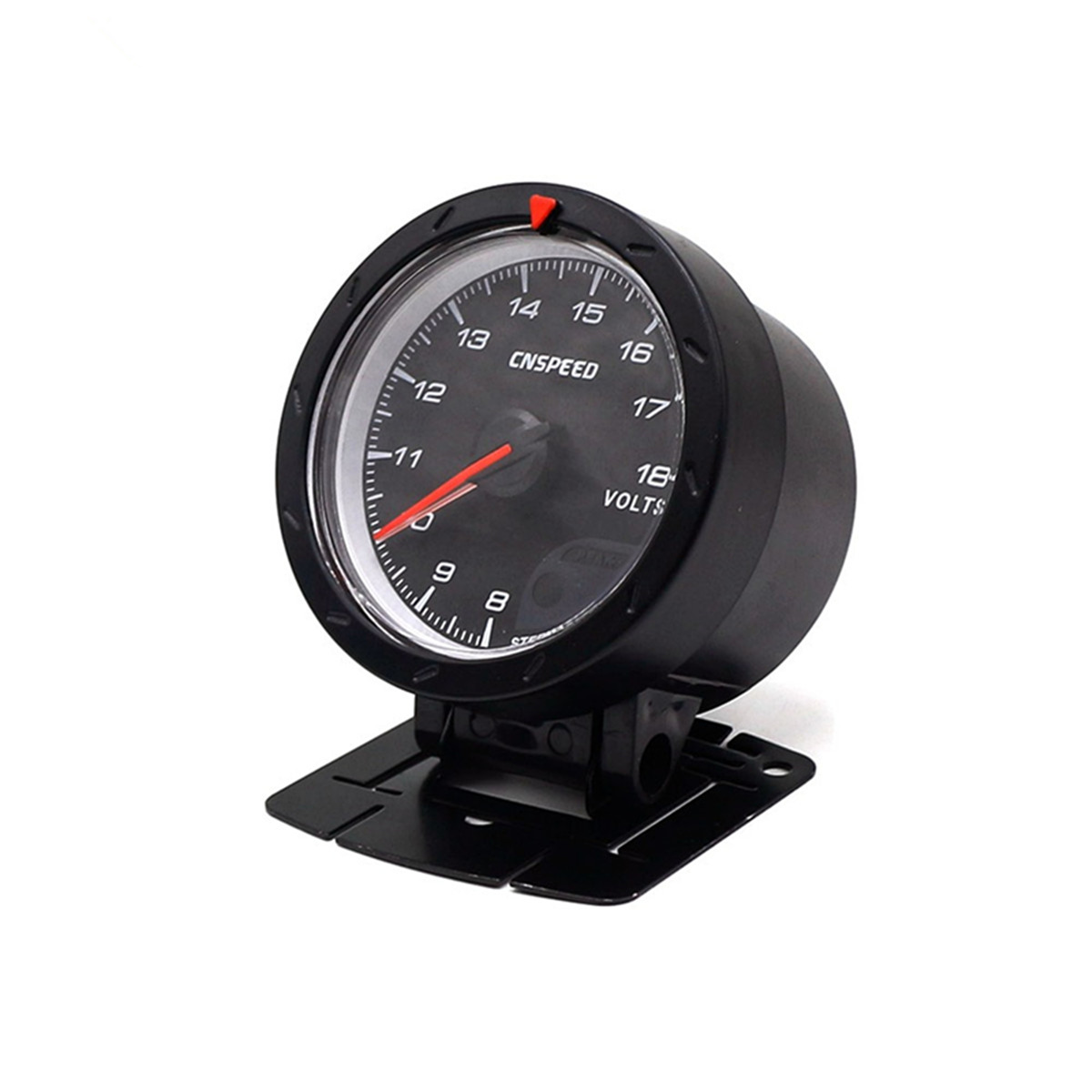 25inch-60mm-Stepper-Motor-White--Red-LED-Voltmeter-Voltage-Gauge-W-Holder-1406982