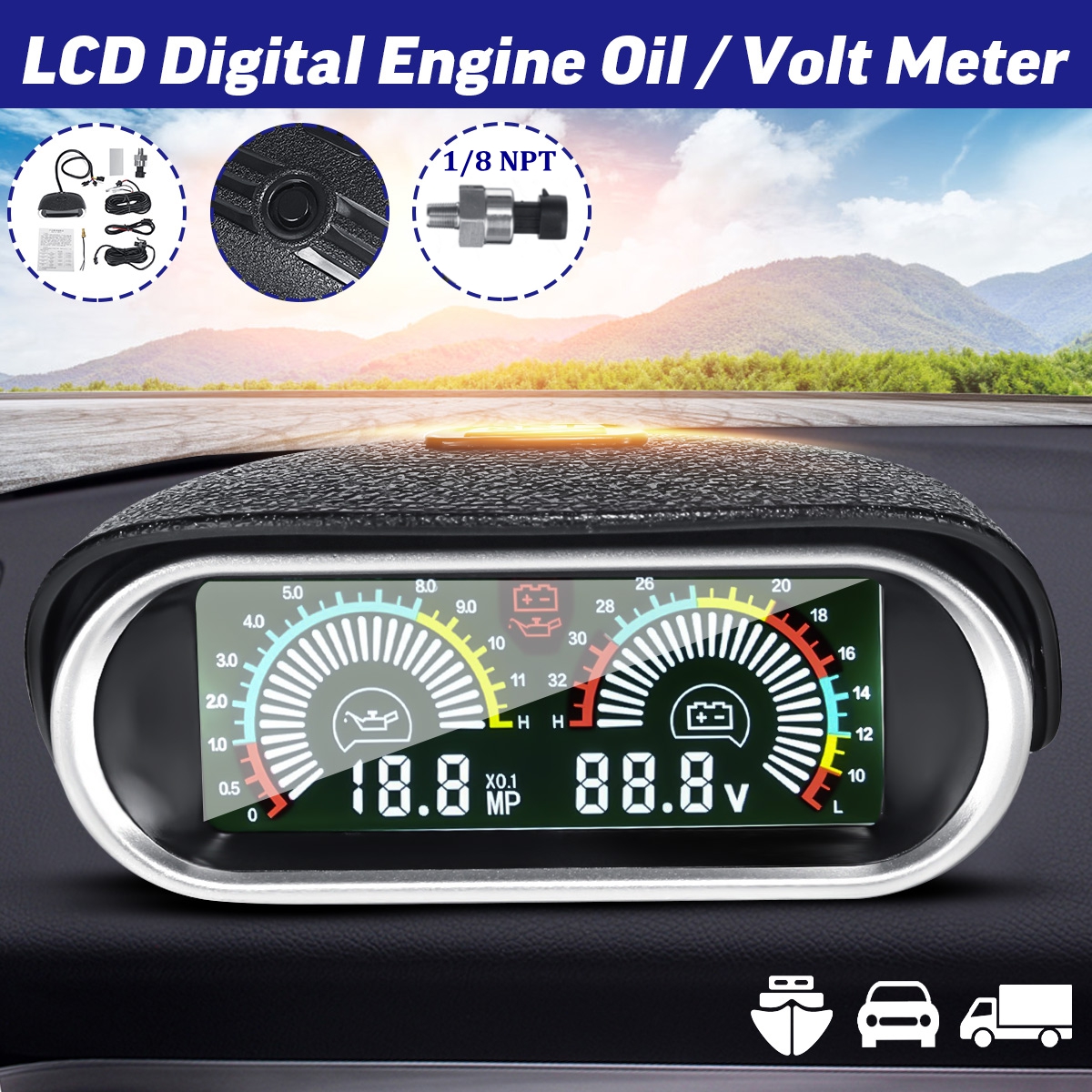 2in1-LCD-Digital-Engine-Gauge-Horizontal-Oil-Voltage-Meter-with-18-NPT-Sensor-DC-9-36V-For-Boat-Car--1527823