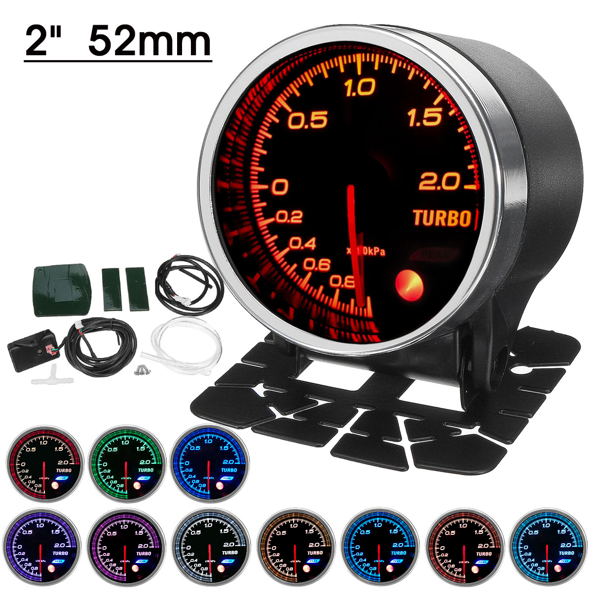 2quot-52mm-10-Colors-LED-Diaplay-Turbo-Boost-Pressure-Gauge-Kit--Meter-Bar-1635868