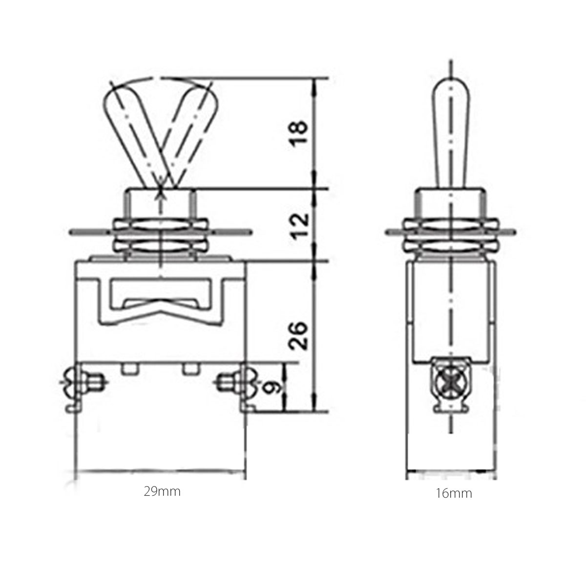 5Pcs-SPST-2Pin-Heavy-Duty-15A-250V-ONOFF-Rocker-Toggle-Switch-Waterproof-Boot-1130622