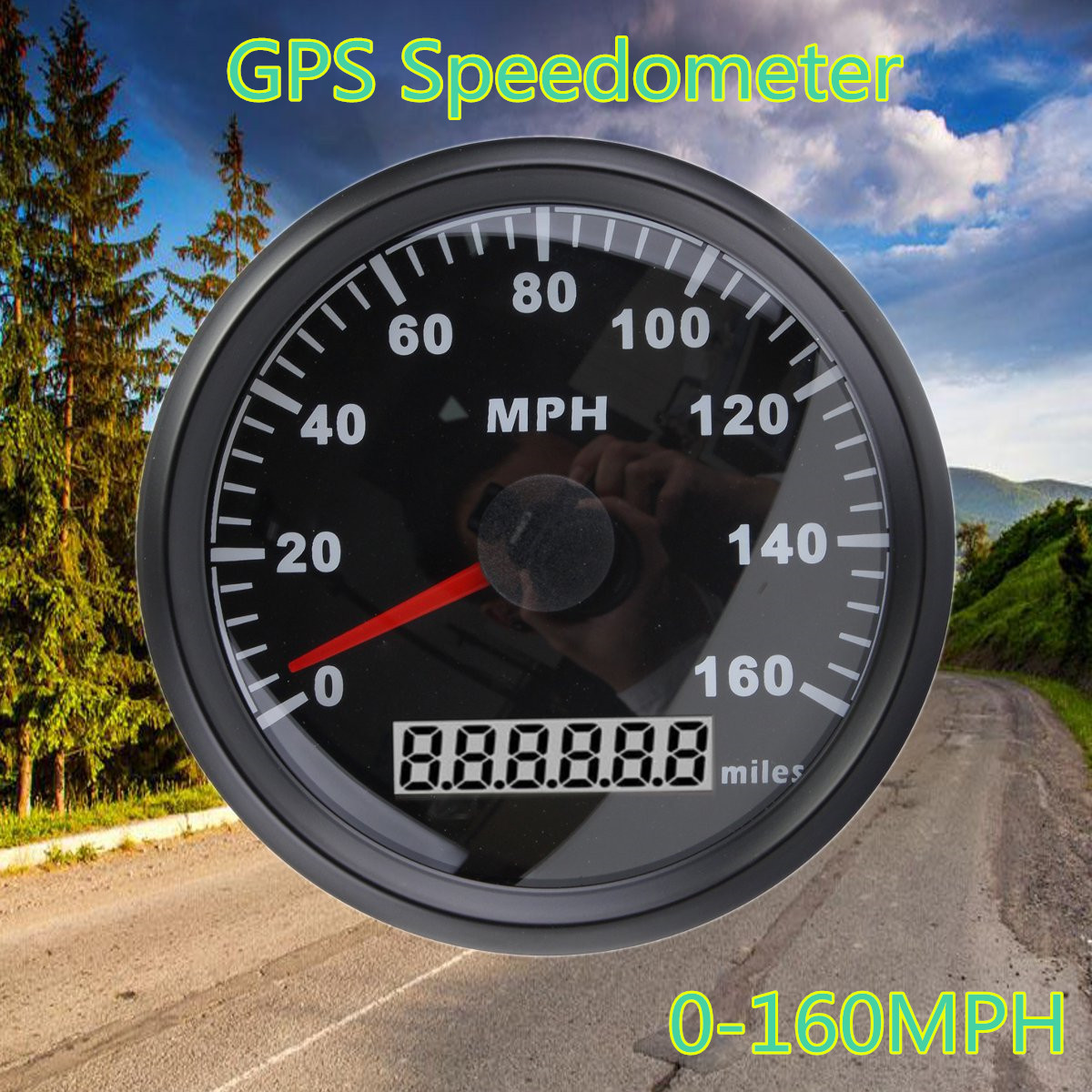 85MM-Black-Stainless-Steel-GPS-Speedometer-0-160MPH-For-Car-Truck-Motorcycle-1171697