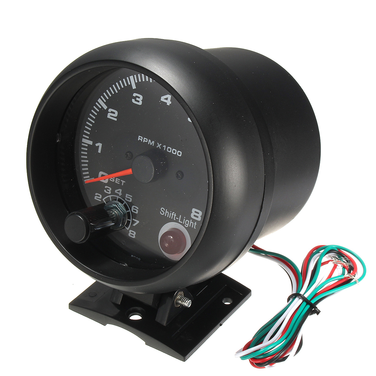 95mm-375inch-Tachometer-Tacho-Gauge-Meter-0-8000-RPM-With-LED-Shift-Light-12V-1426137