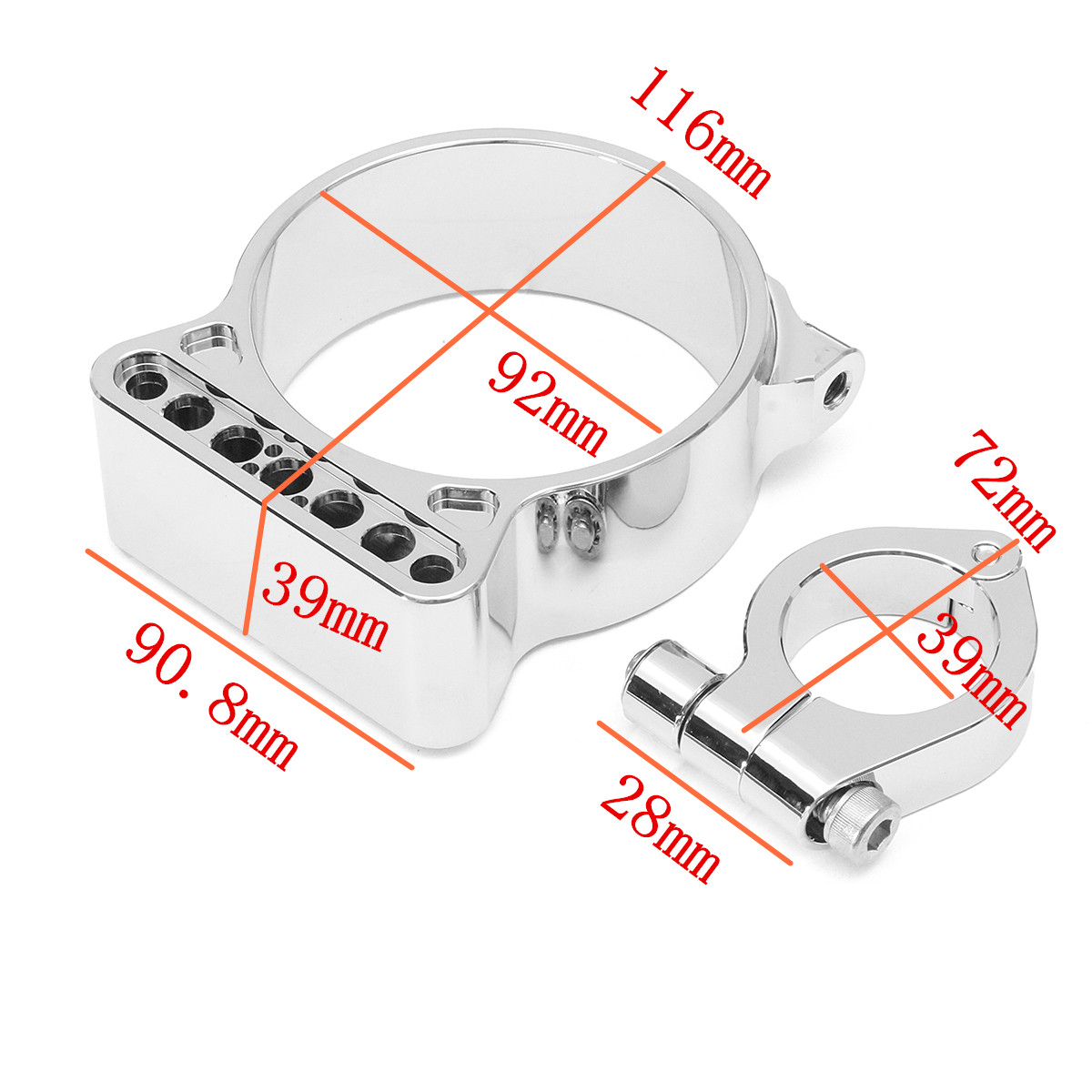 Chrome-39mm-Mount-Relocation-Bracket-For-Harley-Sportster-XL-883-1200-48-1173966