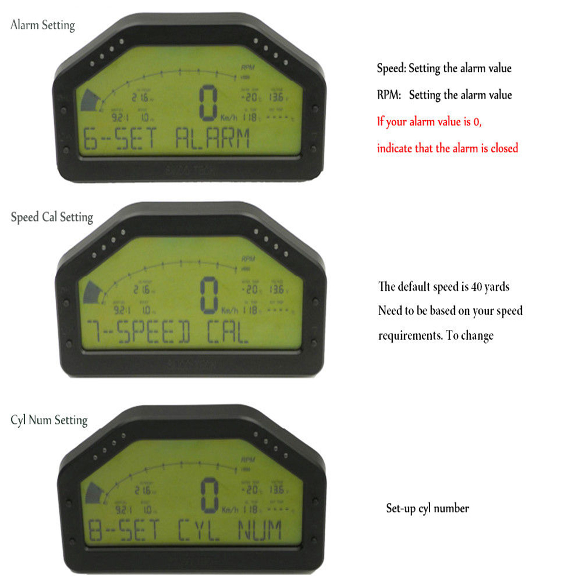 DO908-BarPSI-KMHMPH-Dash-Race-Display-Wire-Harness-Set-Dashboard-LCD-Screen-Gauge-Waterproof-Full-Se-1535541
