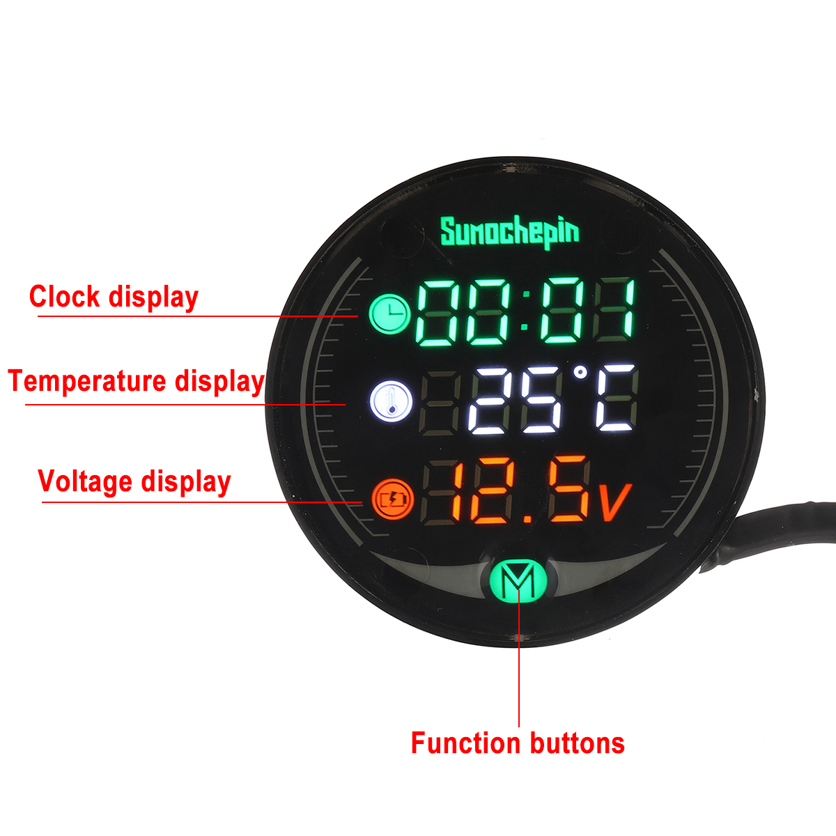 LED-5-in-1-9V-24V-Night-Vision-USB-Charger-Time-Water-Temperature-Voltage-Display-Meter-Gauge-For-Au-1628911