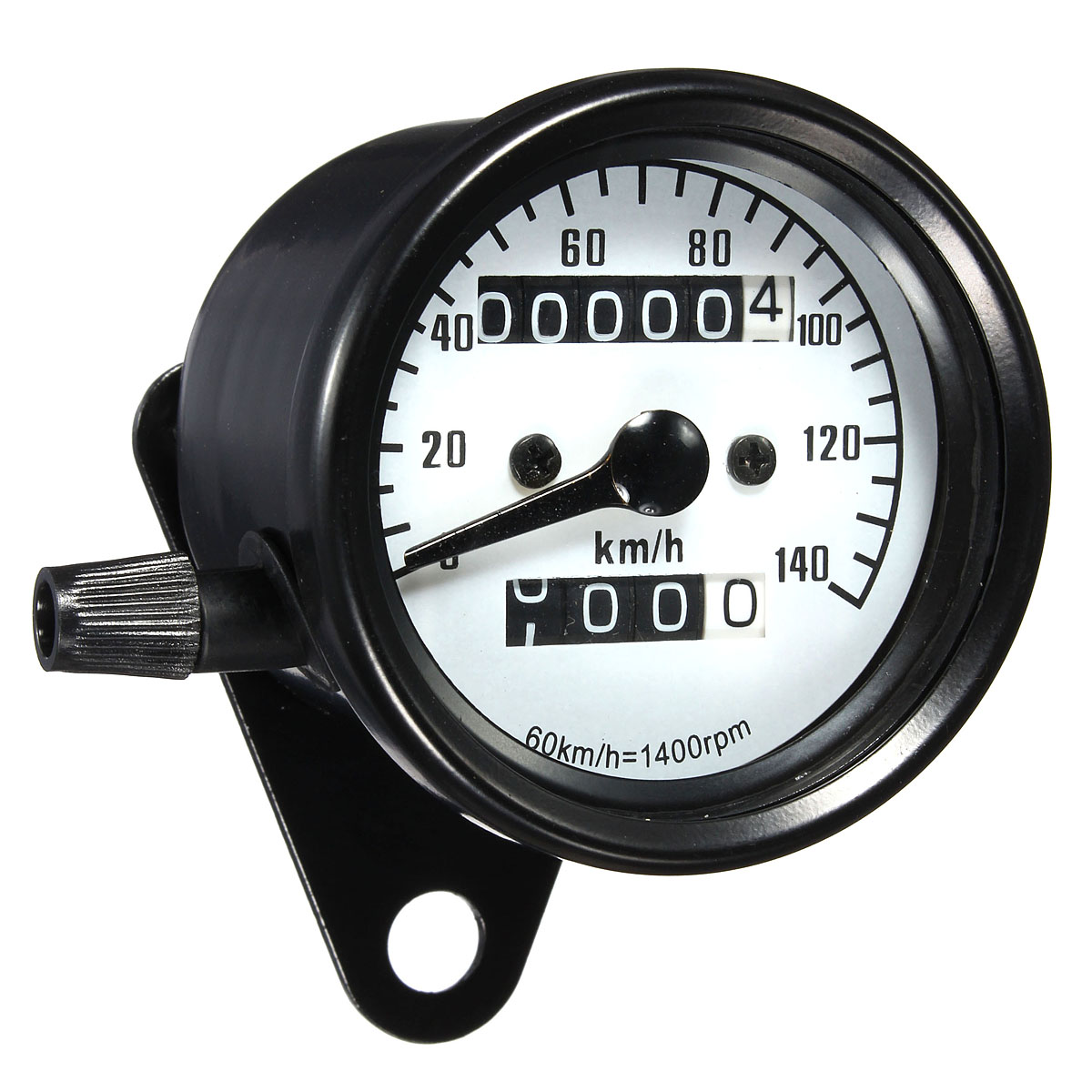 Motorcycle-Dual-Odometer-Speedometer-Mechanical-Gauge-White-Universal-Waterproof-1043173