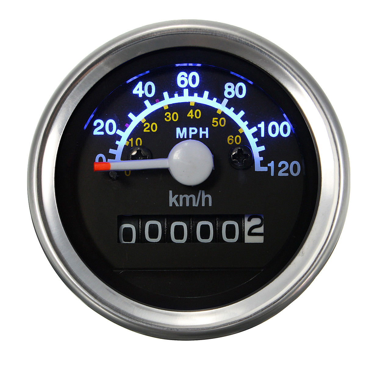 Motorcycle-Universal-Speedometer-Odometer-LED-Backlight-Gauge-KMH-MPH-1108959