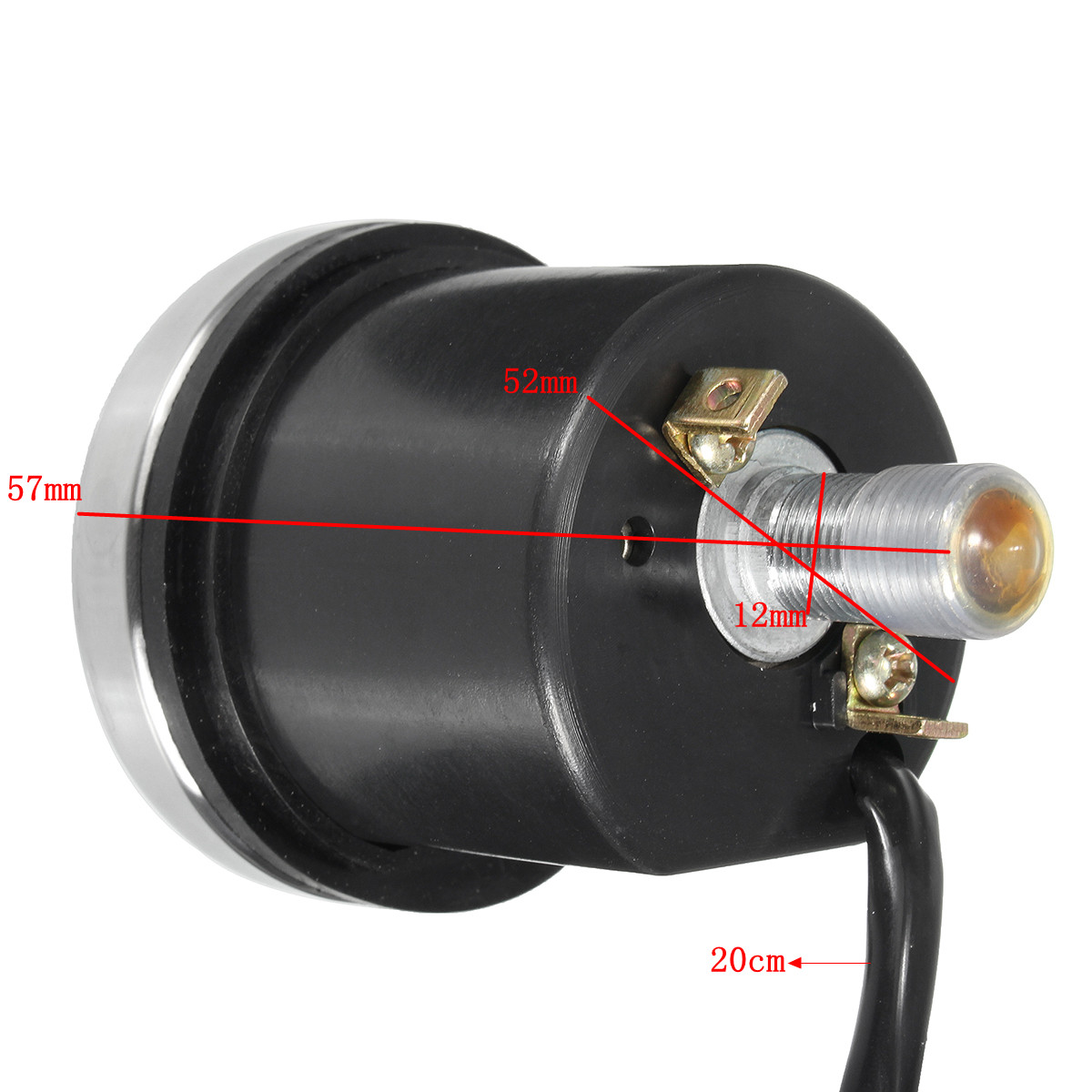 Motorcycle-Universal-Speedometer-Odometer-LED-Backlight-Gauge-KMH-MPH-1108959