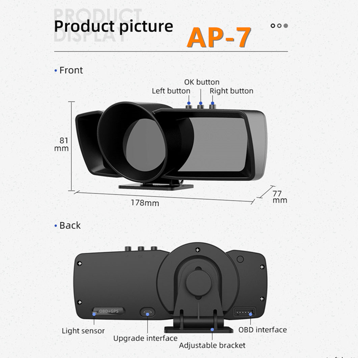 OBD2-HUD-Multi-Gauge-Boost-Scan-Head-Up-Display-Car-Turbine-Pressure-Oil-Temp-1802296