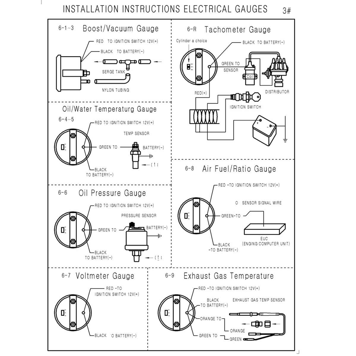 Racing-Car-TurboBoostEGT-ExhaustTempOil-Pressure-Gauge-Meter-7-Colors-1427324