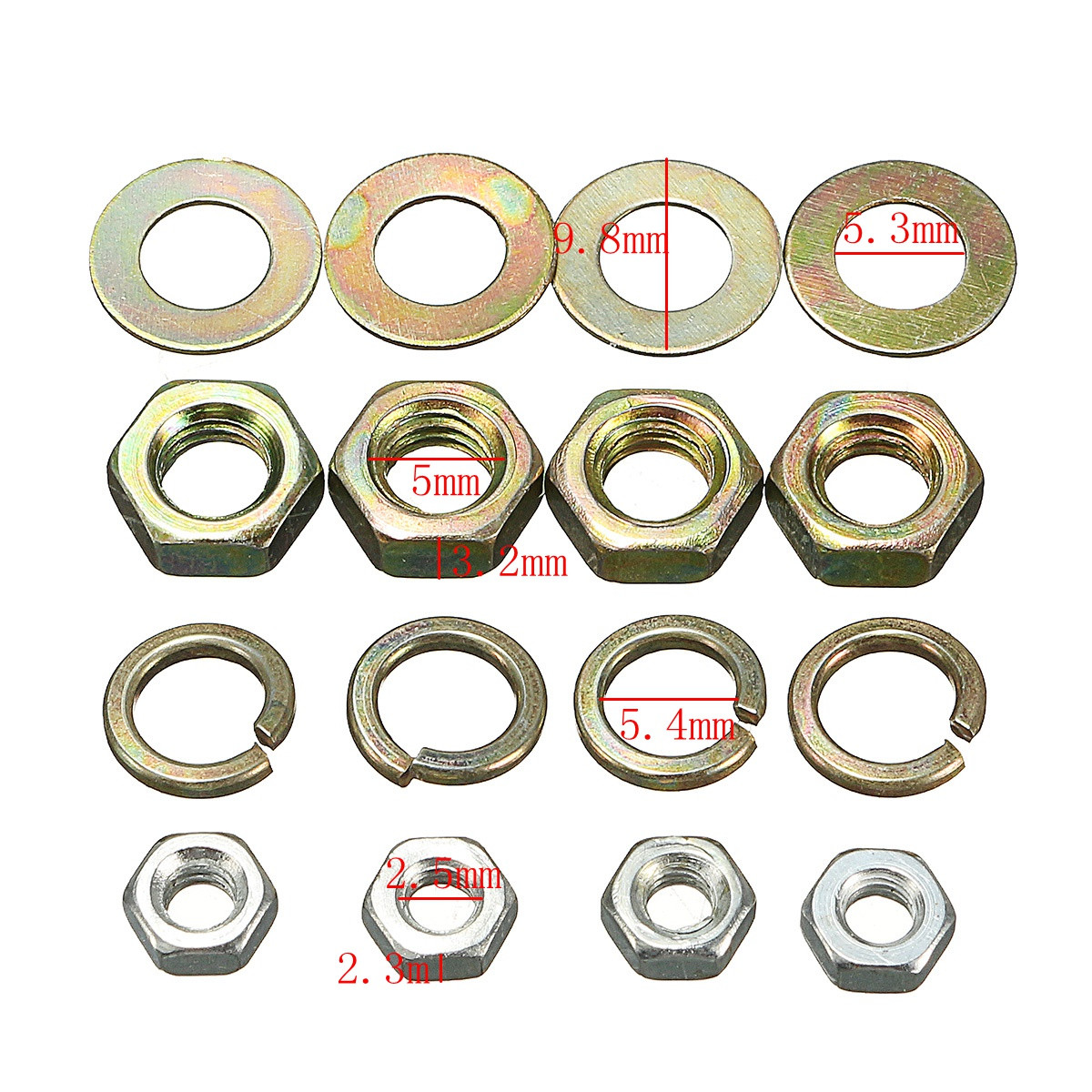 Universal-227inch-Gauge-Water-Temp-VOLTAGE-Volt-Oil-Pressure-Complete-SET-W-Panel-1125874