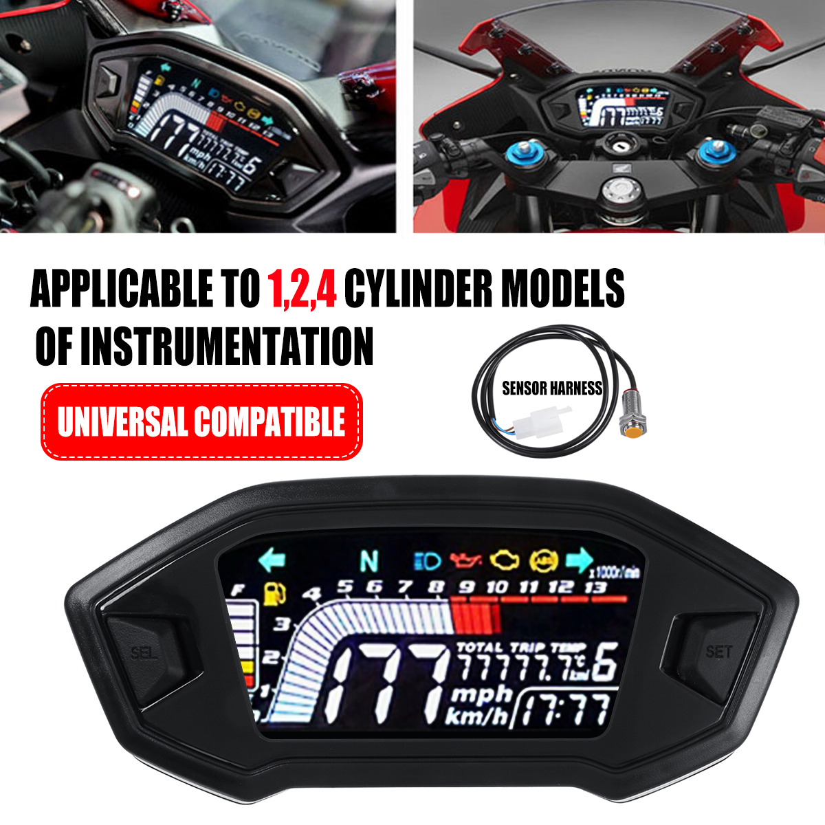 Universal-LED-Speedometer-Digital-Odometer-For-24-Cylinder-Motorcycle-Rpm13000R-1769725