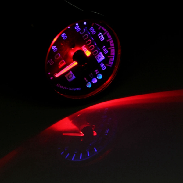 Universal-Motorcycle-Dual-LED-Backlight-Signal-Odometer-Mileage-Speedometer-Gauge-992562