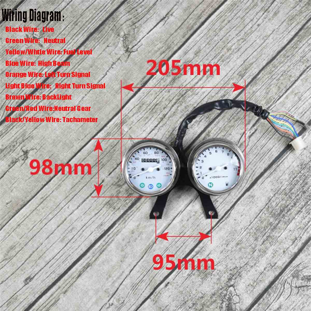 Universal-Motorcycle-Speedometer-Odometer-Tachometer-Gauge-Kit-KMH-MPH-Cafe-Racer-Bobber-1406166