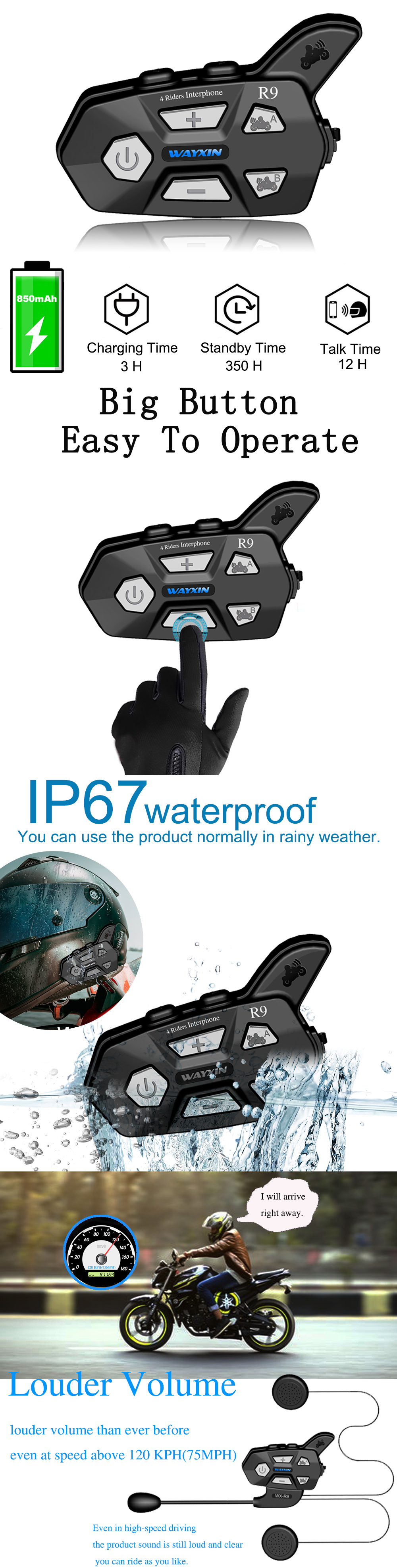 2Pcs-WAYXIN-R9-1500M-Waterproof-bluetooth-4-Riders-Helmet-Intercom-Universal-Pairing-Motorcycle-Full-1506577