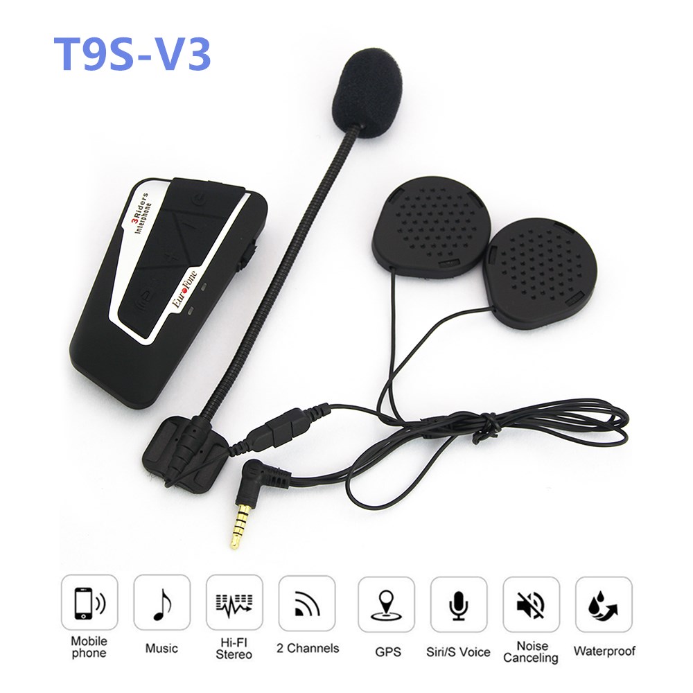 EuroFone-V3-1400M-Waterproof-Helmet-BT-Intercom-3-Riders-Motorcycle-Interphone-1383133
