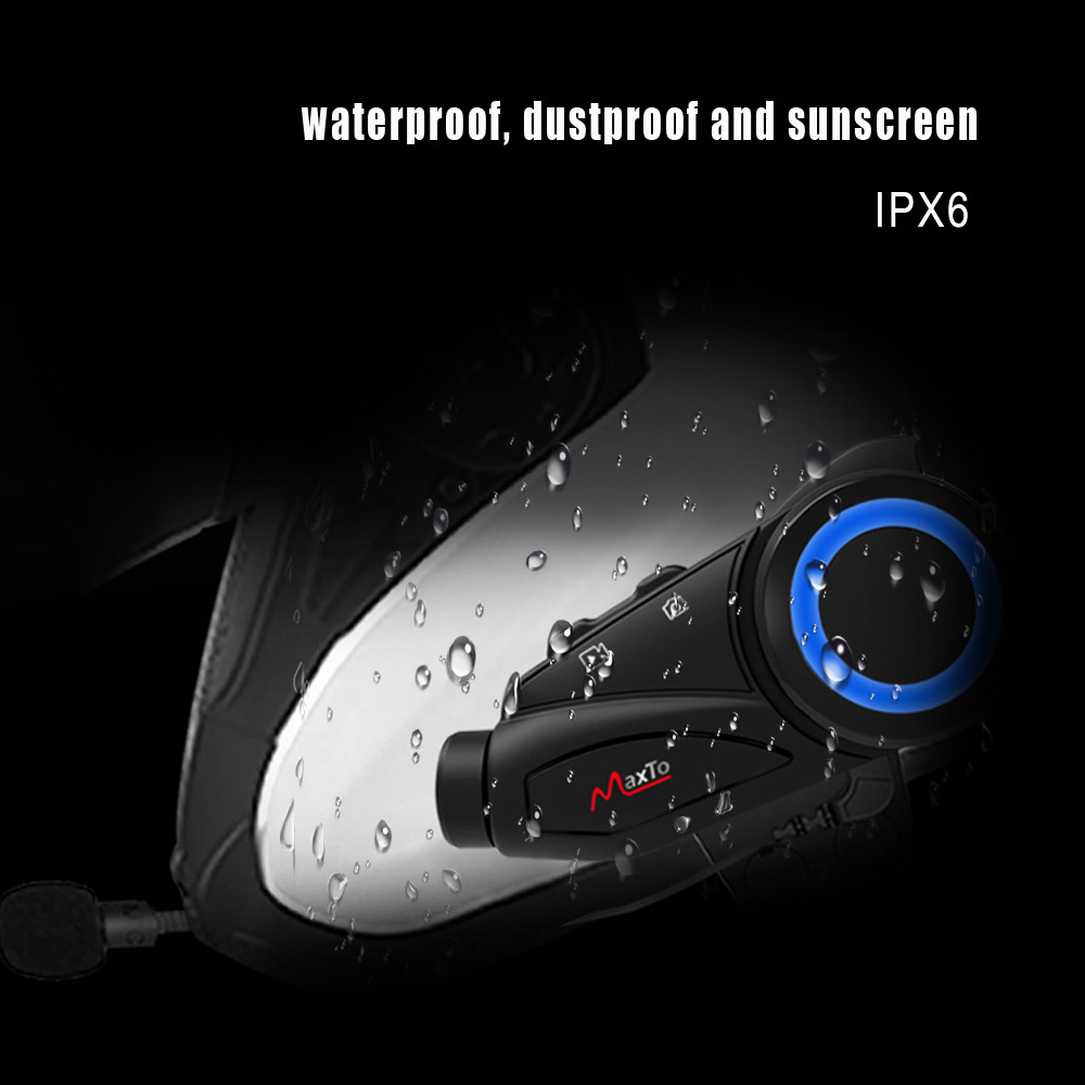 Maxto-M3-Motorcycle-Helmet-Intercom-bluetooth--WIFI-Recorer-Group-6-Riders-Walkie-Talkie-With-Dash-C-1695931