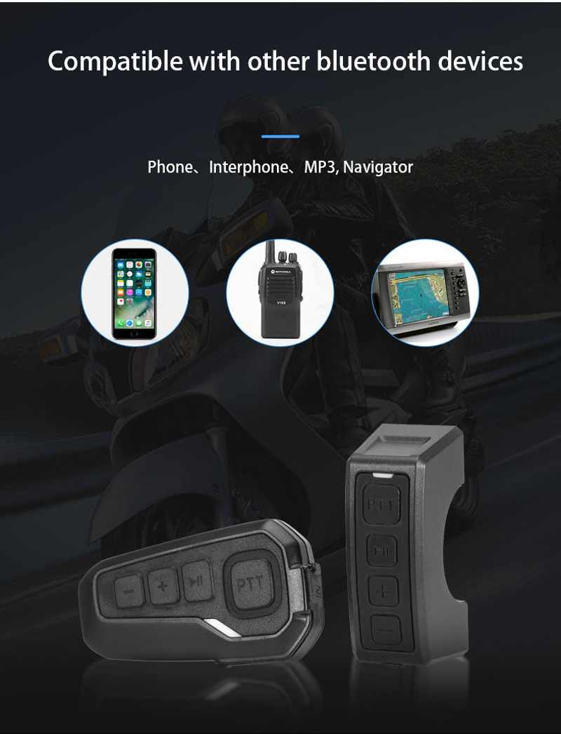 Motorcycle-bluetooth-Helmet-Headset-Remote-Control-Handle-Wireless-PTT-MP3-GPS-FM-Connected-Walkie-T-1697111