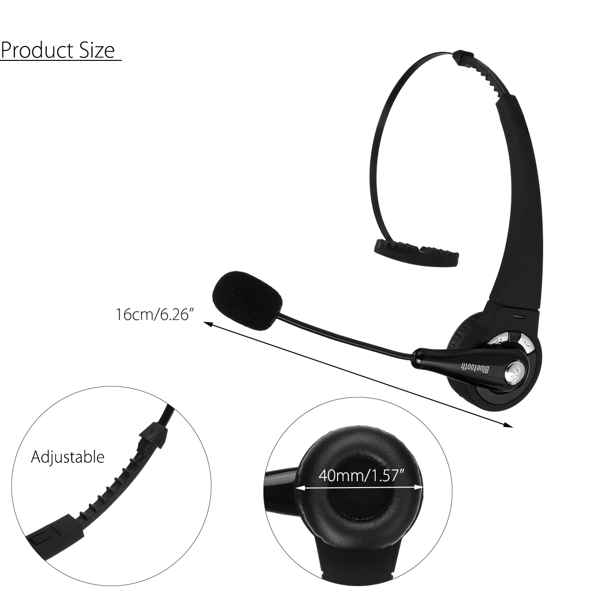 Trucker-Driver-Headset-bluetooth-Wireless-Earpiece-Headphone-Handsfree-With-Mic-1396885