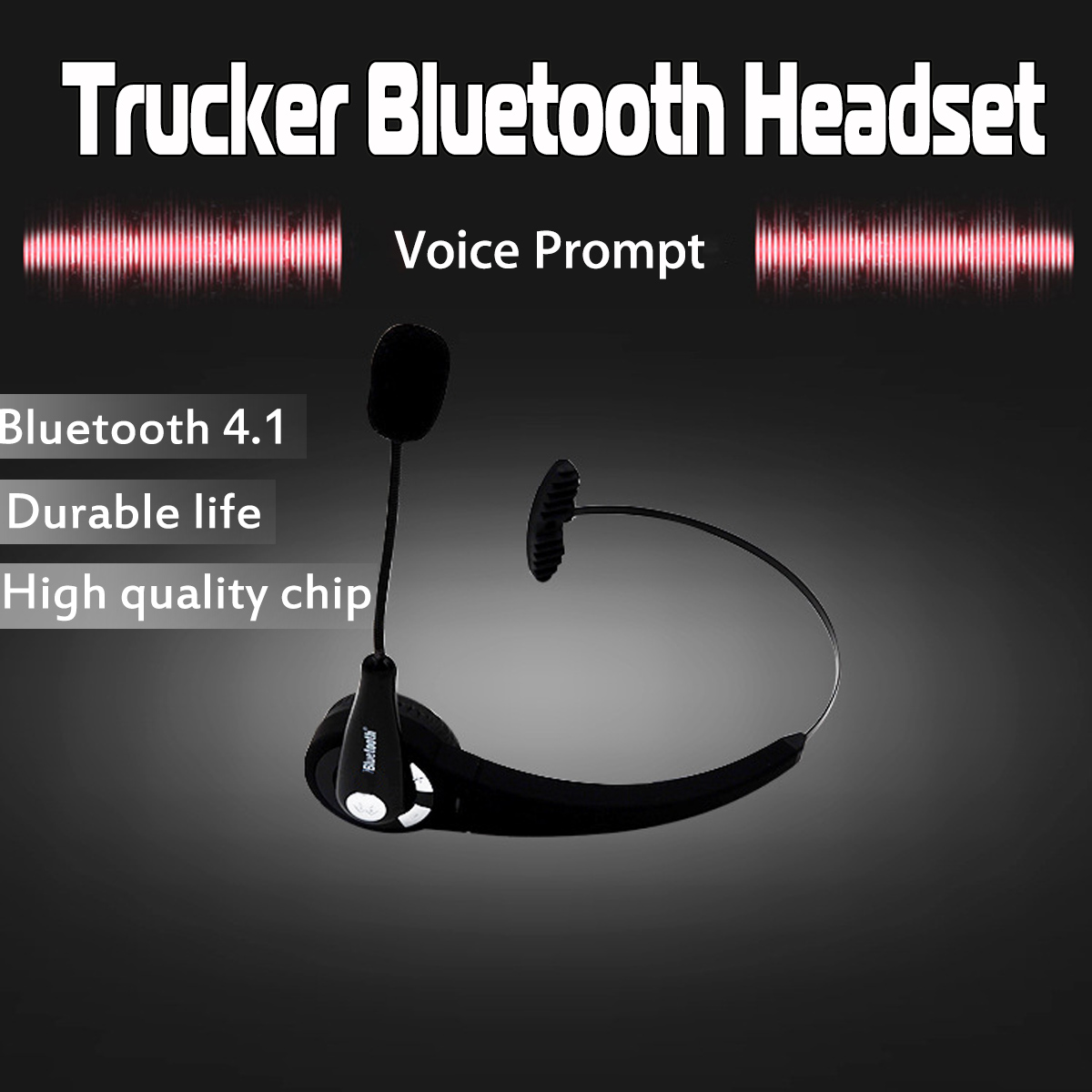 Trucker-Driver-Headset-bluetooth-Wireless-Earpiece-Headphone-Handsfree-With-Mic-1396885