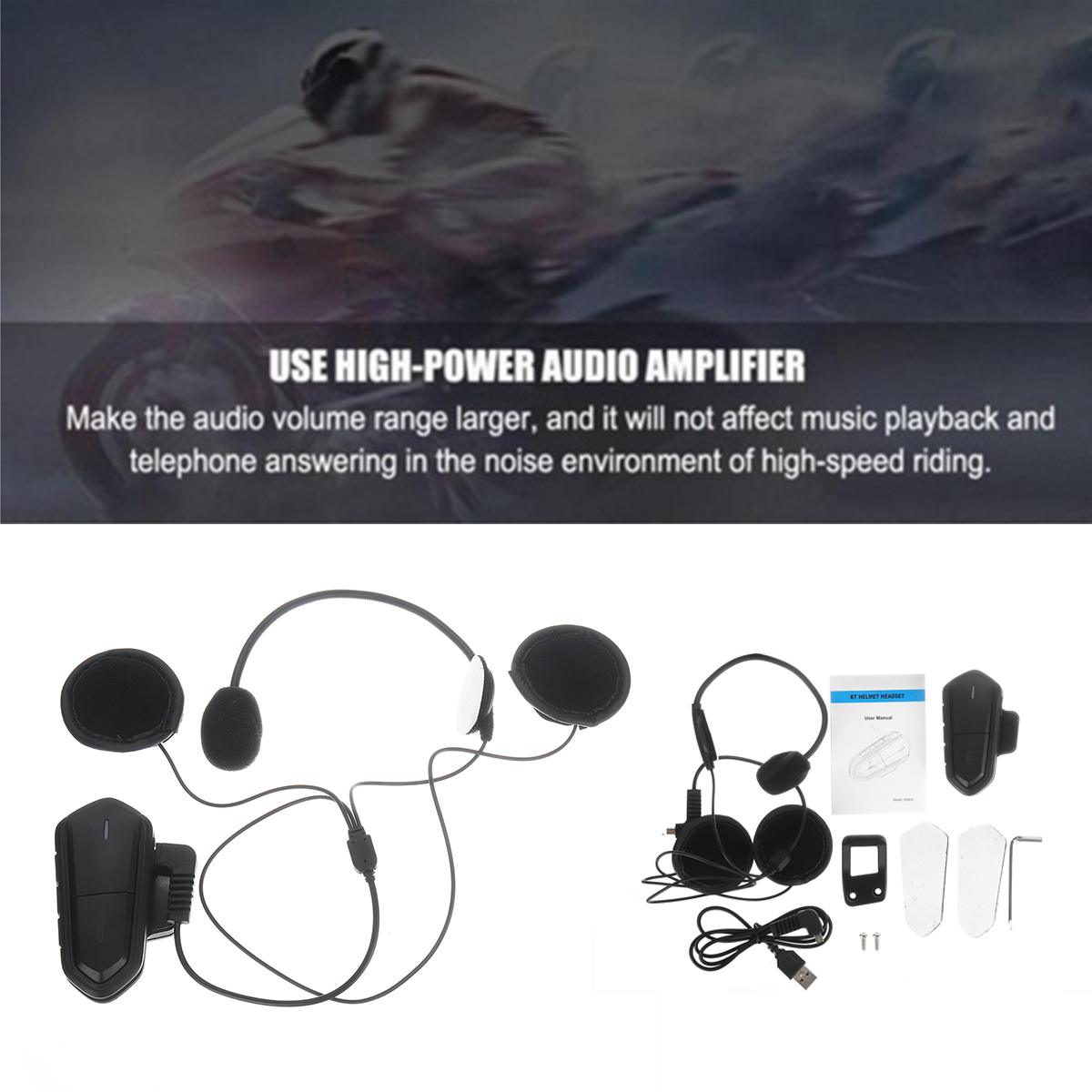 bluetooth-Helmet-Headset-BT-Headphone-Earphone-Motor-Handsfree-FM-450mAh-IP54-1723878