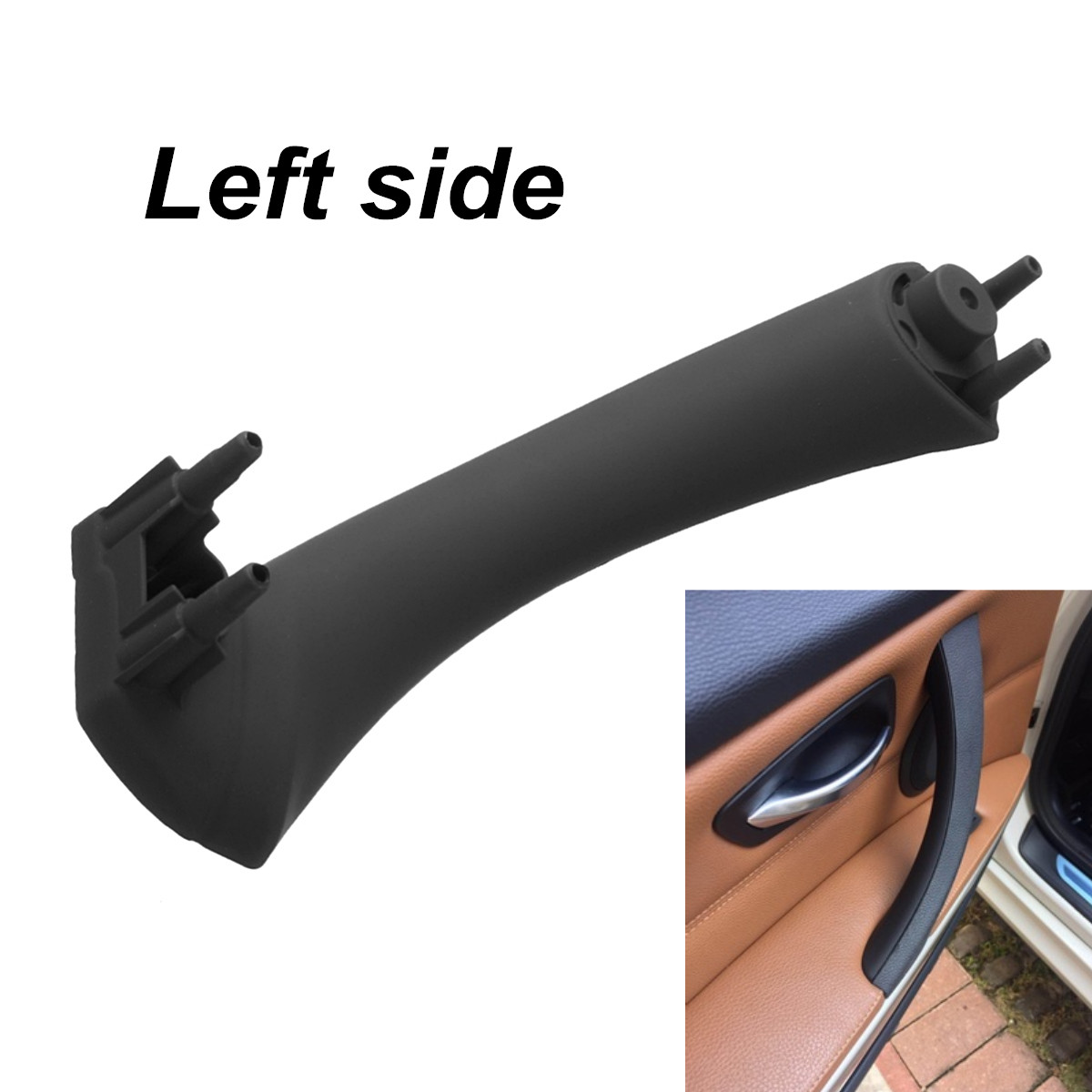 1PCS-Left-Black-Inner-Door-Handle-Trim-Cover-For-BMW-E90-3-Series-Sedan-Wagon-1801065
