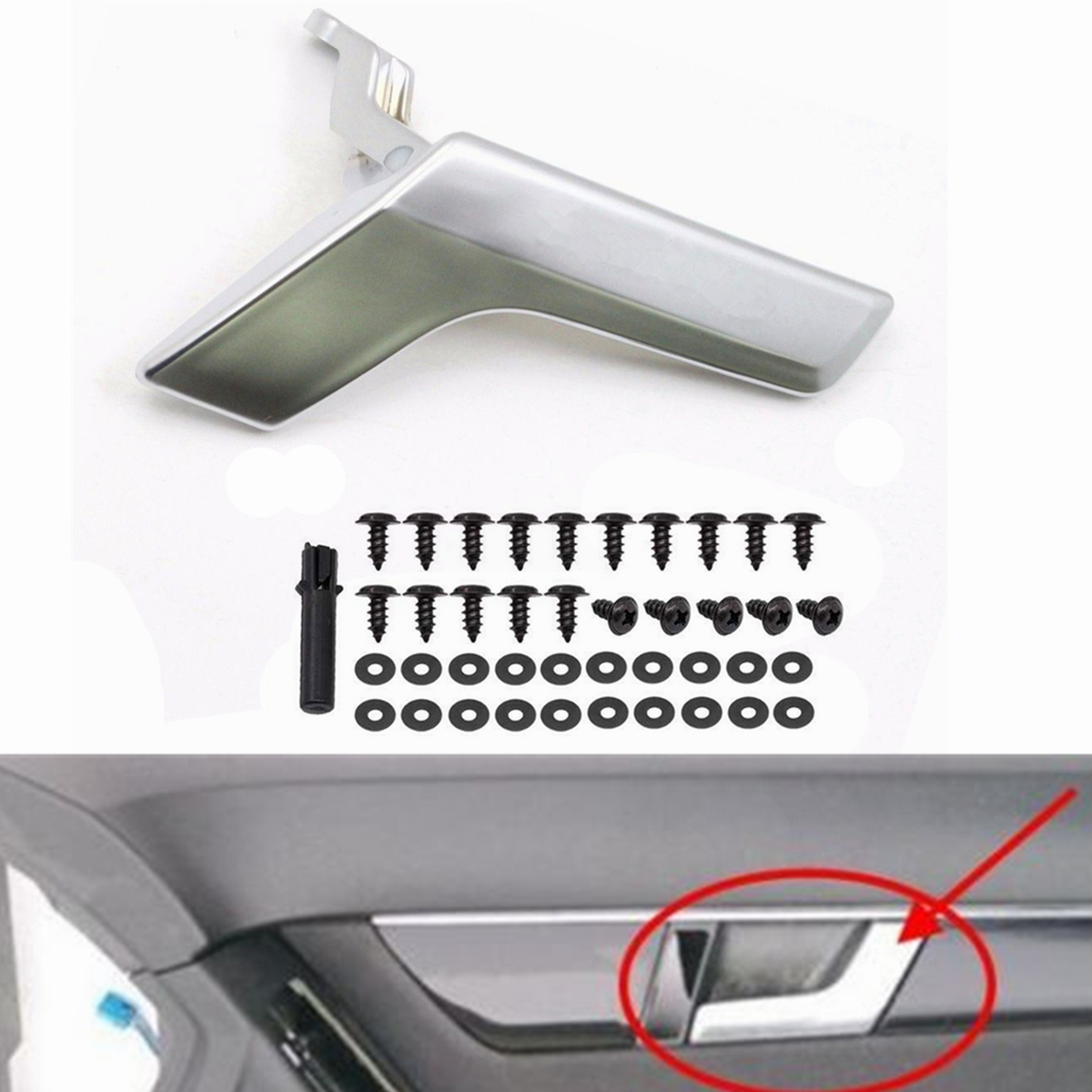Car-Matte-Inside-Interior-Door-Handle-Repair-Kit-for-Mercedes-W204-X204-Right-Side-1569088