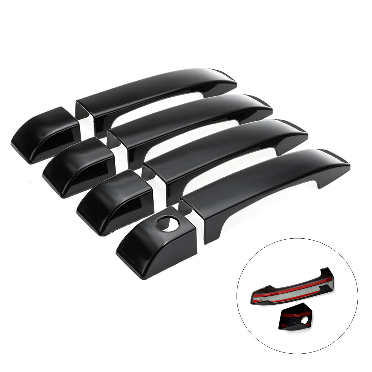 Gloss-Black-Car-Door-Handle-Covers-Trim-For-Land-Rover-Range-Vogue-L322-2002-2012-1261449