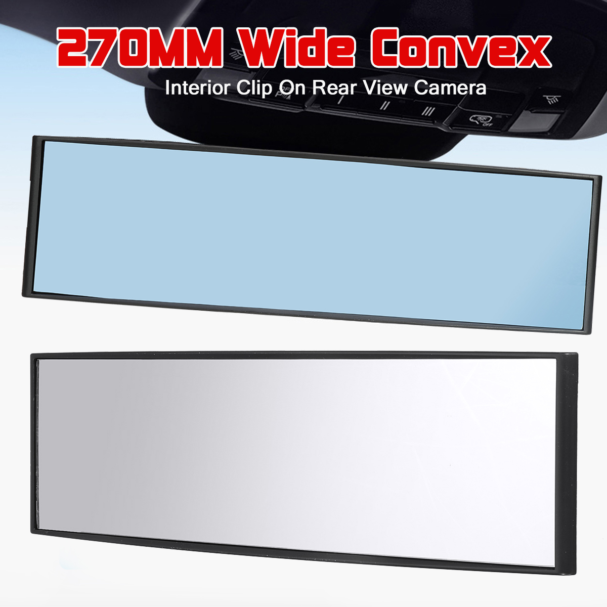 Car-Interior-Panoramic-270mm-Convex-Rear-View-Rearview-Mirror-Universal-Clip-On-1675494
