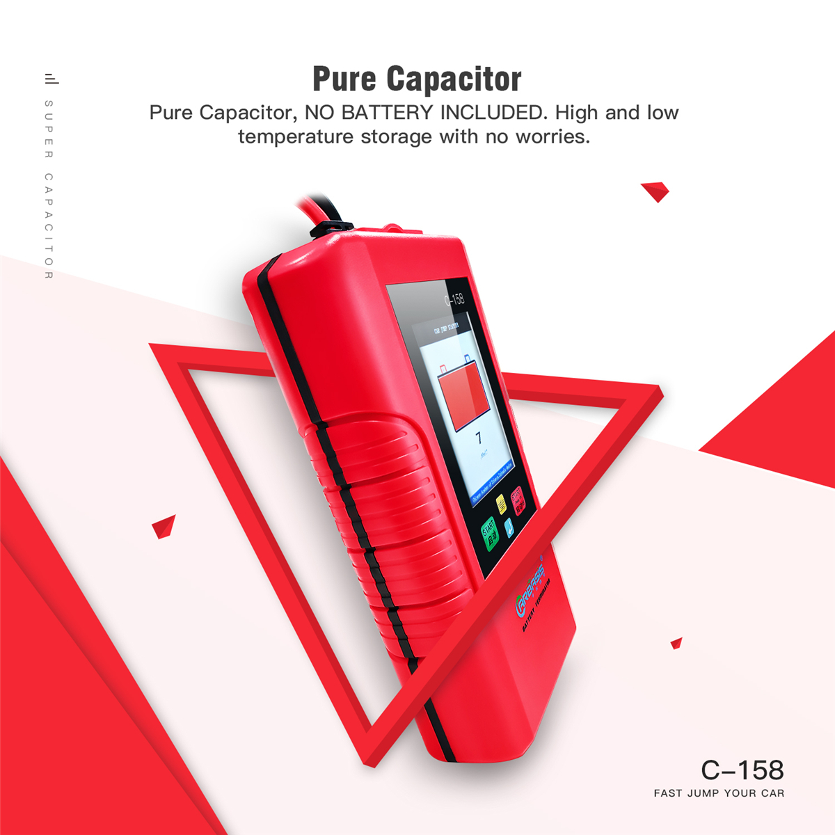 12V-Super-Capacitor-Car-Jump-Starter-Portable-Emergency-Booster-No-Battery-Included-Waterproof-Drop--1816636