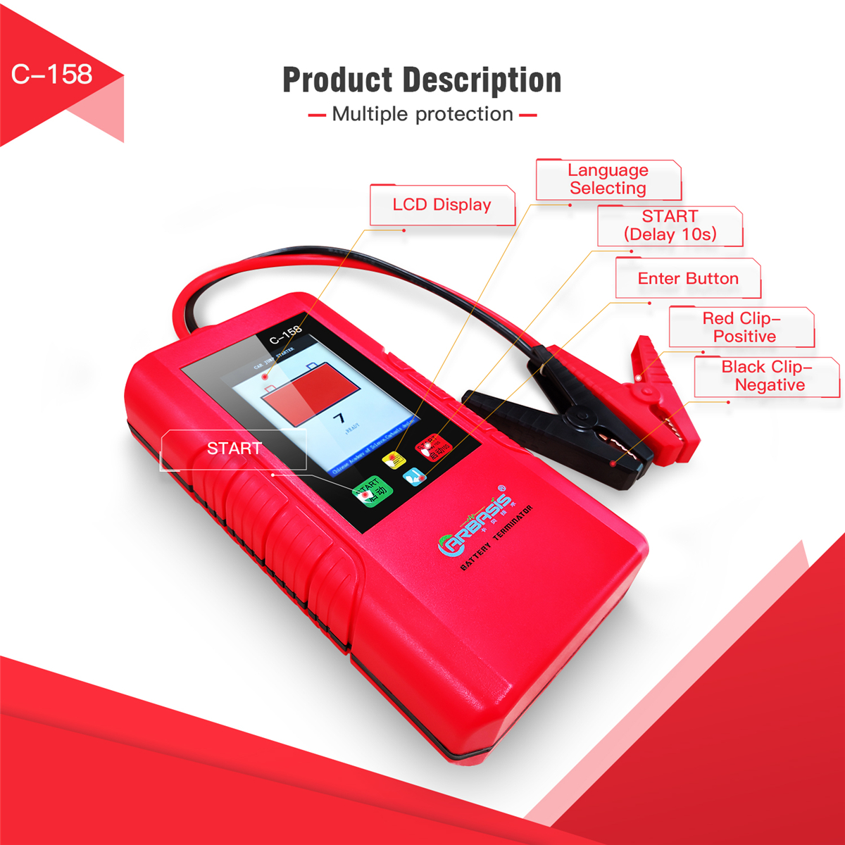 12V-Super-Capacitor-Car-Jump-Starter-Portable-Emergency-Booster-No-Battery-Included-Waterproof-Drop--1816636