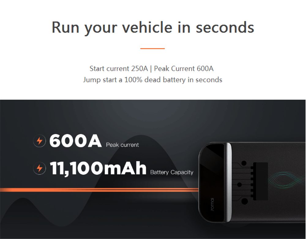 70mai-11100mAh-Car-Lithium-Jump-Starter-Power-Bank-Emergency-Battery-Booster-Pack-Multifunction-from-1543124
